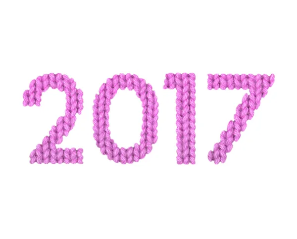 2017. Color pink — Stock Photo, Image