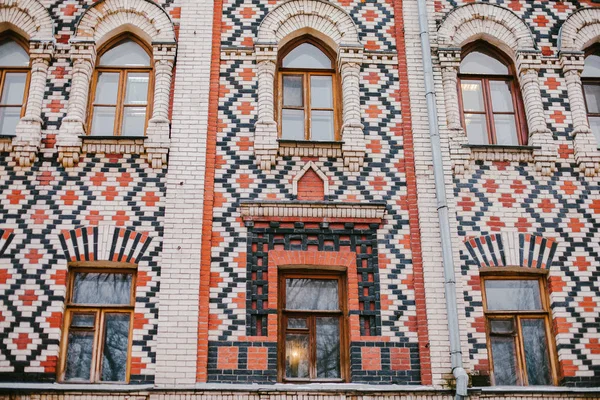 Mattone vecchio edificio nel centro di Mosca — Foto Stock