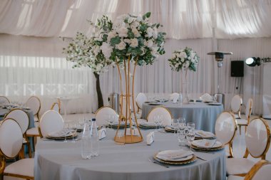 Dekorasyon çiçek düğün tablo