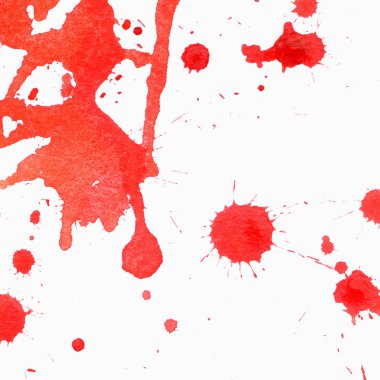 suluboya soyut el illüstrasyon boyalı. Kanlı renkler. Cadılar Bayramı stili.