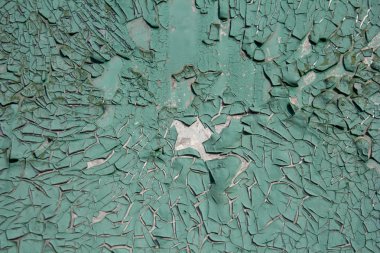 metal background.in turkuaz gölge eski kırık boya izi.