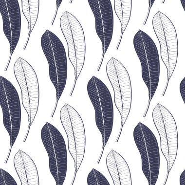 Mango çok seamless modeli üzerinde izole beyaz arka plan bırakır. El çizim vektör Hat sanatı.