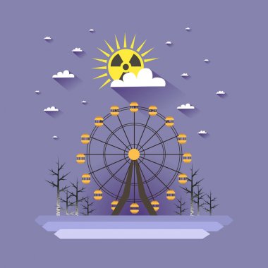 Chernobyl felaket. Nükleer radyasyon kavramı