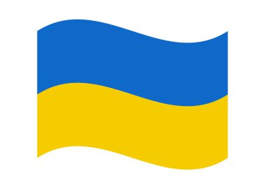 Ukrayna bayrağı illüstrasyon vektör