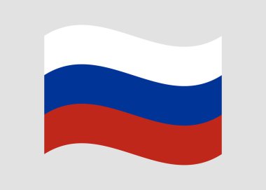 Rusya bayrağı illüstrasyon vektör