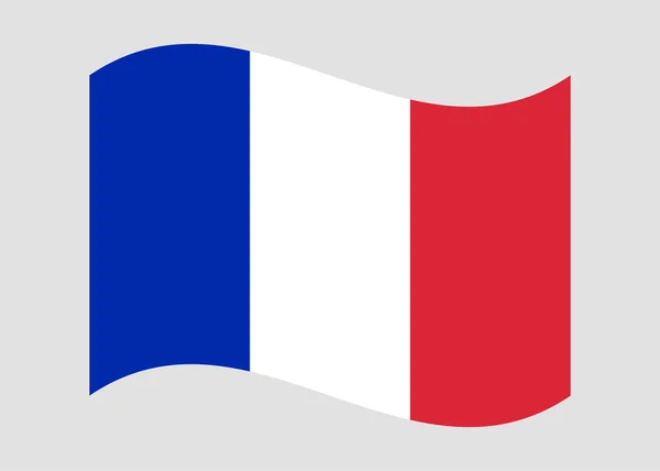 França bandeira vetor ilustração —  Vetores de Stock