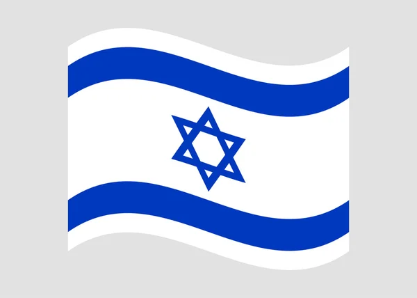 İsrail bayrağı illüstrasyon vektör — Stok Vektör