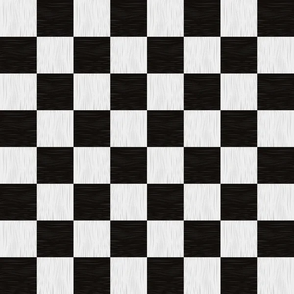 Tom schackbräde. Trä tom chess board sömlösa mönster — Stock vektor