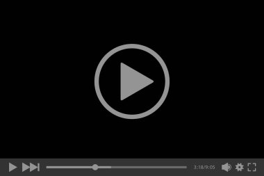 Video oynatıcı, vektör çizim