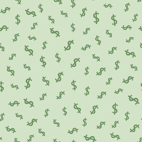 Fondo de patrón sin costura dólar. Ilustración vectorial — Archivo Imágenes Vectoriales