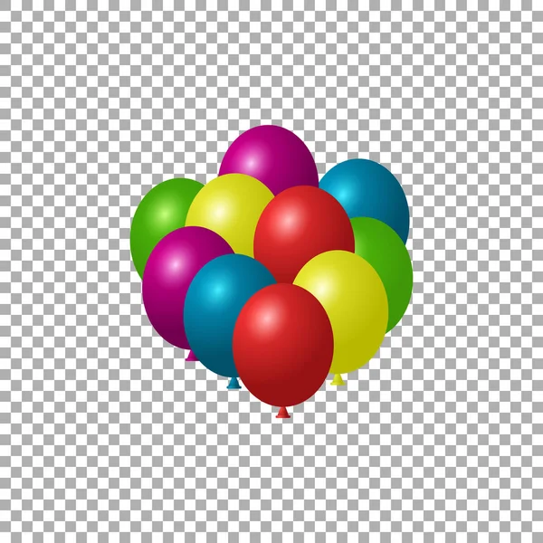 Renkli doğum günü veya parti balonları — Stok Vektör