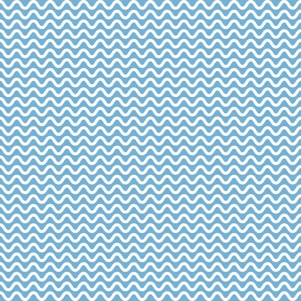 Blaues nahtloses Muster mit Wellen — Stockvektor