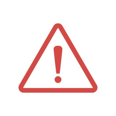 Tehlike işareti düz bir tasarım