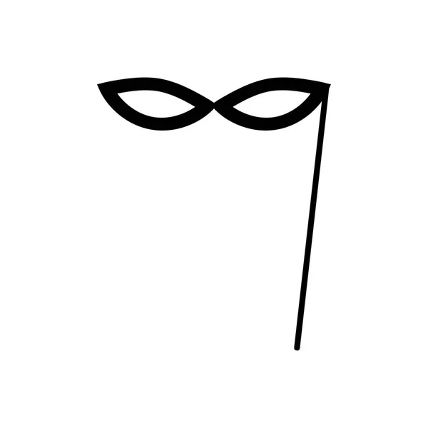 Icono máscara de carnaval — Vector de stock