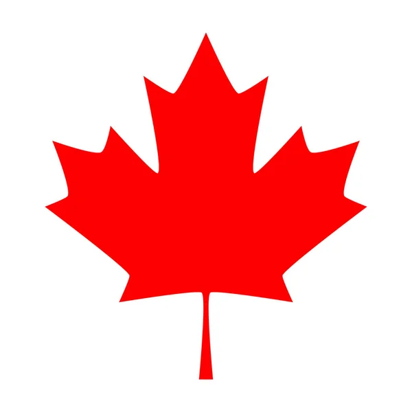 Hoja de arce. Canadá símbolo hoja de arce — Vector de stock