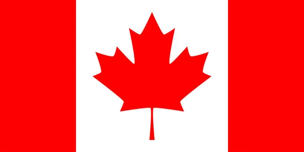 Bandera vector Canadá — Vector de stock