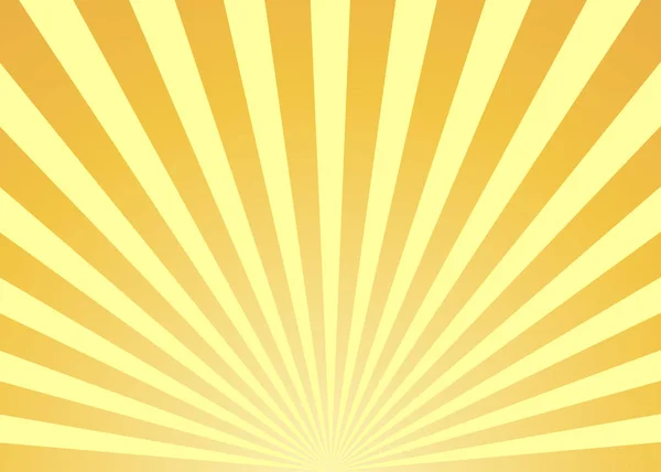 Abstrakte gelbe Sonnenstrahlen Hintergrund — Stockvektor