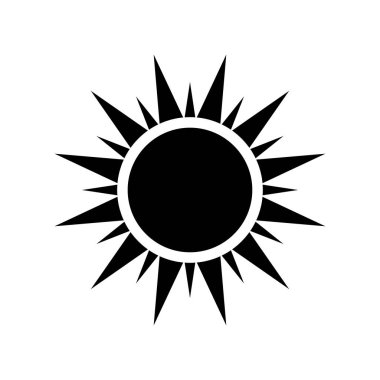 Güneş Simgesi Vektör illüstrasyonu