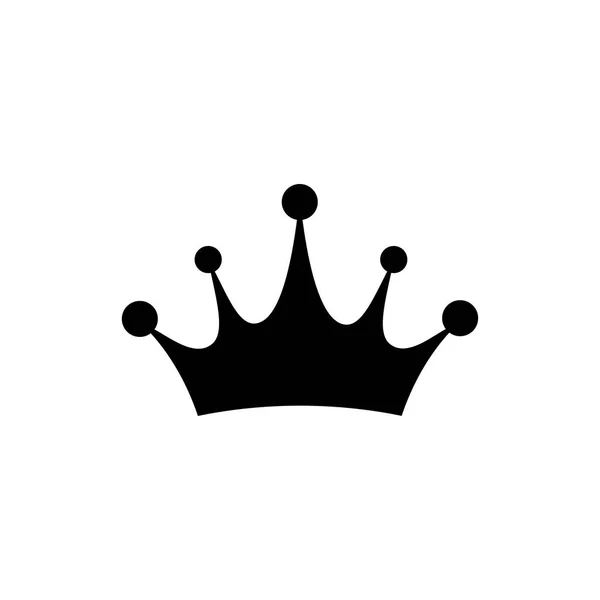 Kroon pictogram op witte achtergrond — Stockvector