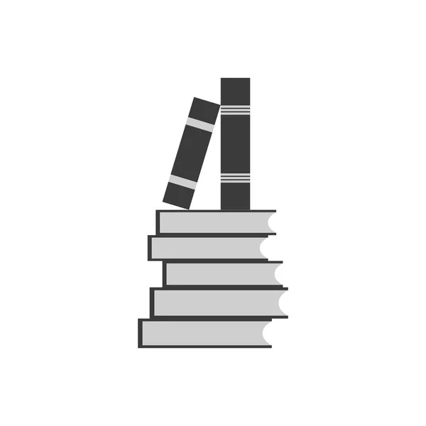 Book stack icon vector — Stock Vector