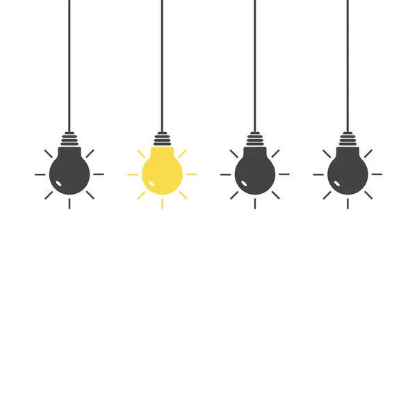 Stock vector Bulb - idea on white background