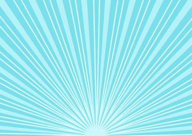 Güneş ışınları. Yaz arka plan mavi güneş ışınları ile