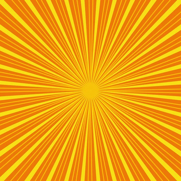 Rayons solaires. Soleil avec illustration de rayons — Image vectorielle