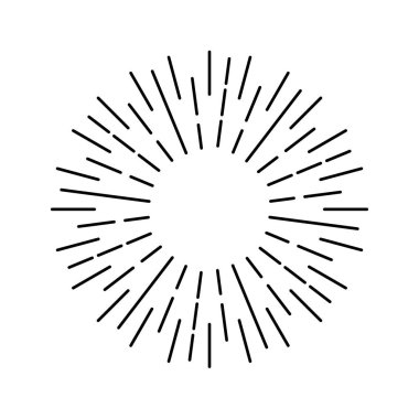 Beyaz bir arka plan, doğrusal ışınları çizim