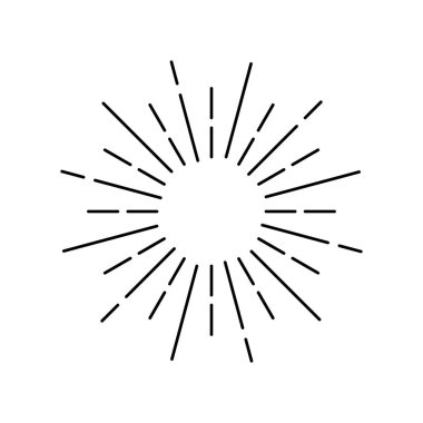 Beyaz bir arka plan, doğrusal ışınları çizim