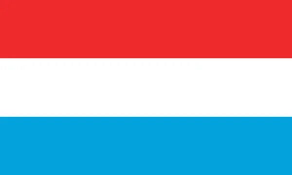 Bandera de Luxemburgo. Bandera nacional de Luxemburgo, vector — Vector de stock