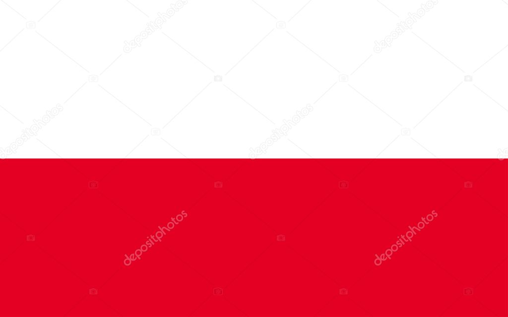 Flag of Poland. National Poland flag, vector illustration
