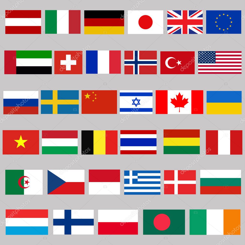 35 national flags
