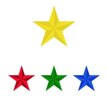 Vektör renkli yıldız kutsal kişilerin resmi