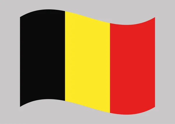Drapeau National Belgique Illustration Vectorielle — Image vectorielle