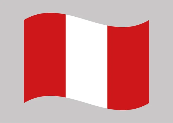 Nationalflagge Von Peru Vektorillustration — Stockvektor