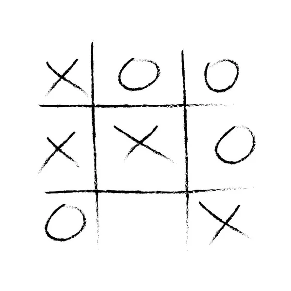 Tic Tac Toe Spiel Vektor — Stockvektor