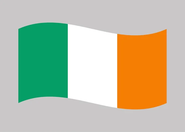 Vlag Van Ierland Nationale Vlag Van Ierland Vector — Stockvector