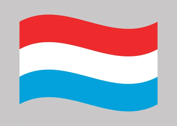 Bandera Luxemburgo Bandera Nacional Luxemburgo Vector — Vector de stock