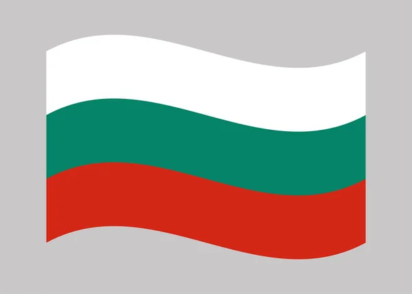 Bandeira Bulgária Bandeira Nacional Bulgaria Vector —  Vetores de Stock