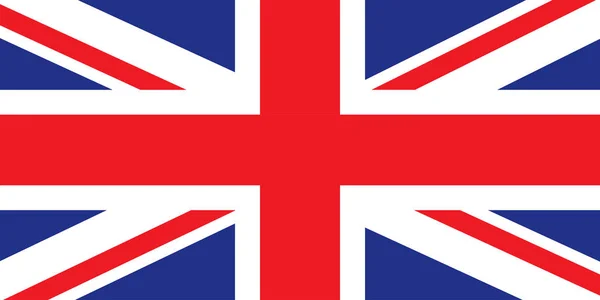 Illustration Vectorielle Drapeau Britannique — Image vectorielle