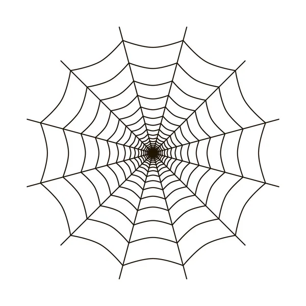 Spider Web Vector Icono — Vector de stock