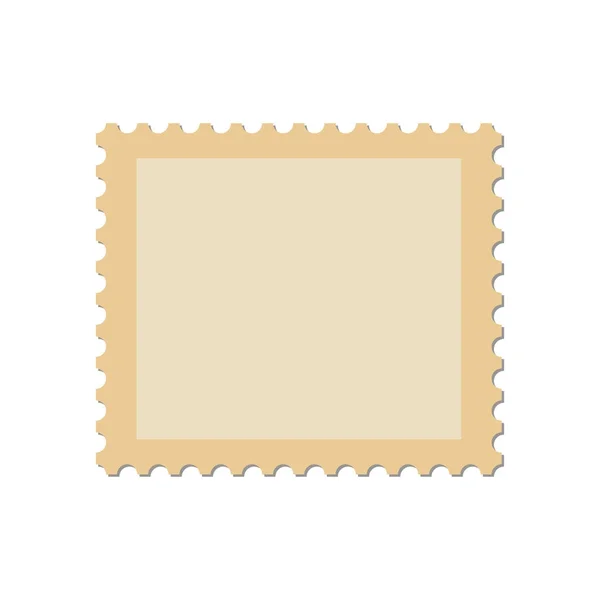 Sello Postal Blanco Vector — Vector de stock