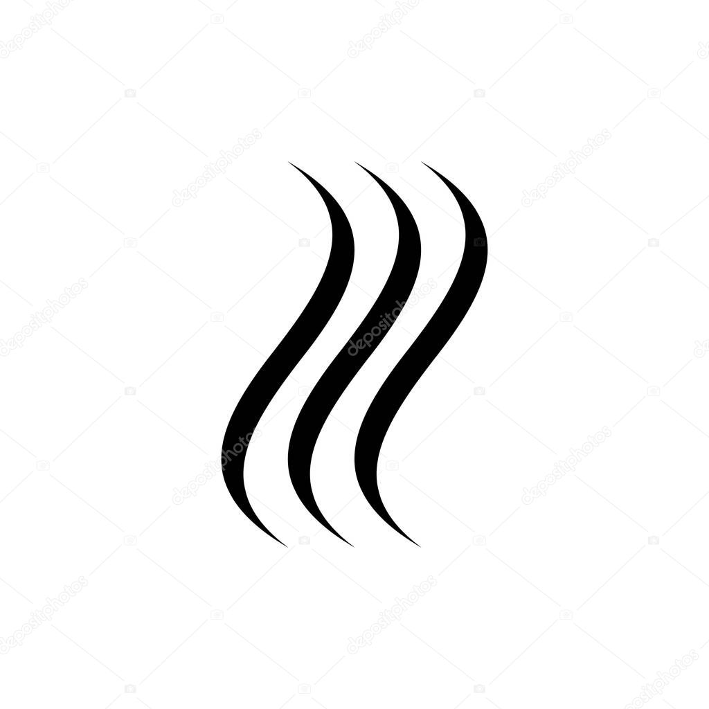 Smoke hot vector icon
