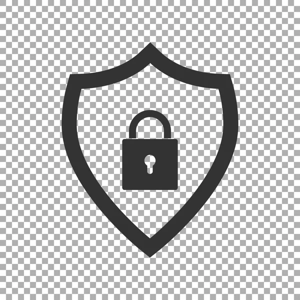 Icono Seguridad Del Escudo Icono Abstracto Vector Seguridad — Archivo Imágenes Vectoriales