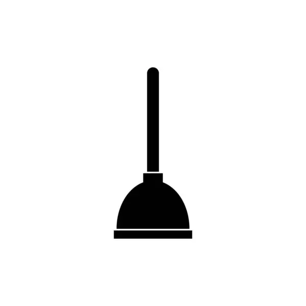 Toilet plunger icon vector isolated on white background — Stock Vector