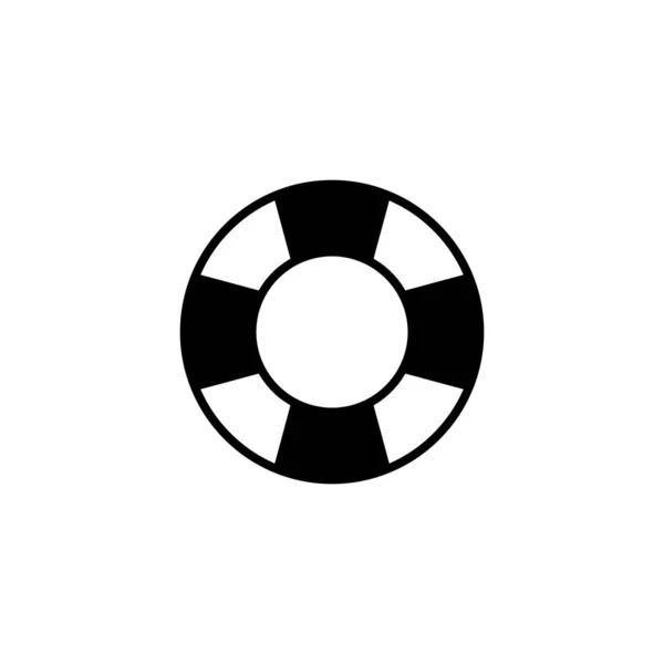 Icono de salvavidas. Lifebuoy vector icono aislado sobre fondo blanco — Archivo Imágenes Vectoriales