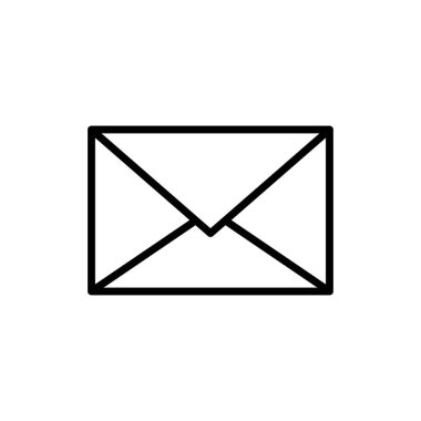 Posta Simgesi vektörü beyaz arka planda yalıtılmış