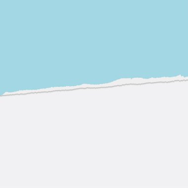 Yırtık kağıt kenar vektör illüstrasyonu