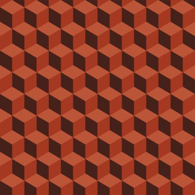 Geometrik küp arkaplan, vektör çizimi. 3d geometrik küp deseni