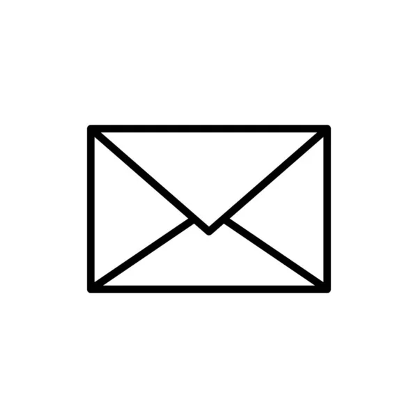 Vektor ikony pošty izolovaný na bílém pozadí — Stockový vektor